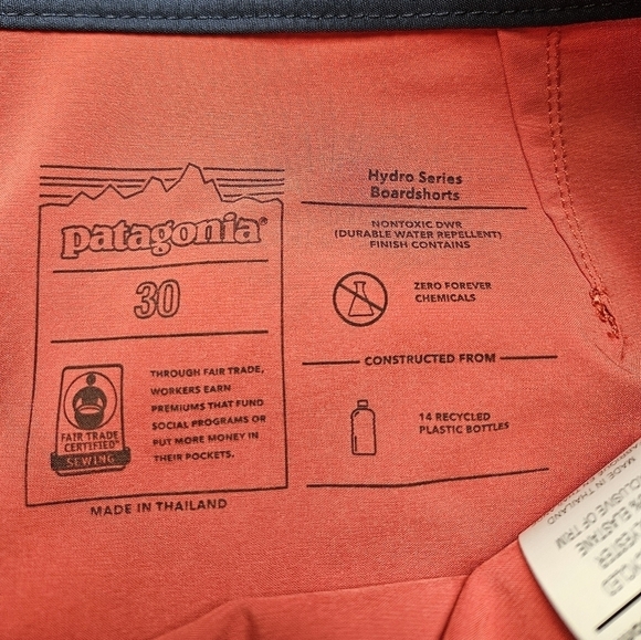 Patagonia Hydro Series Boardshorts NEW Men's 30 Style 86480 Red - Picture 6 of 7